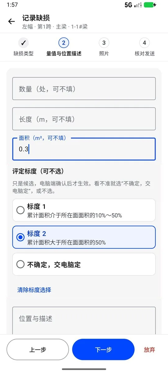 记录缺损第 2 步:量值与评定标度候选